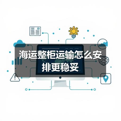 海运整柜运输怎么安排更稳妥