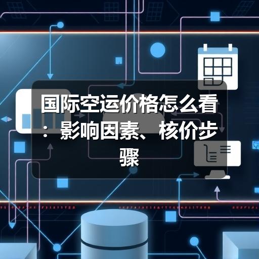 国际空运价格怎么看：影响因素、核价步骤与避坑要点